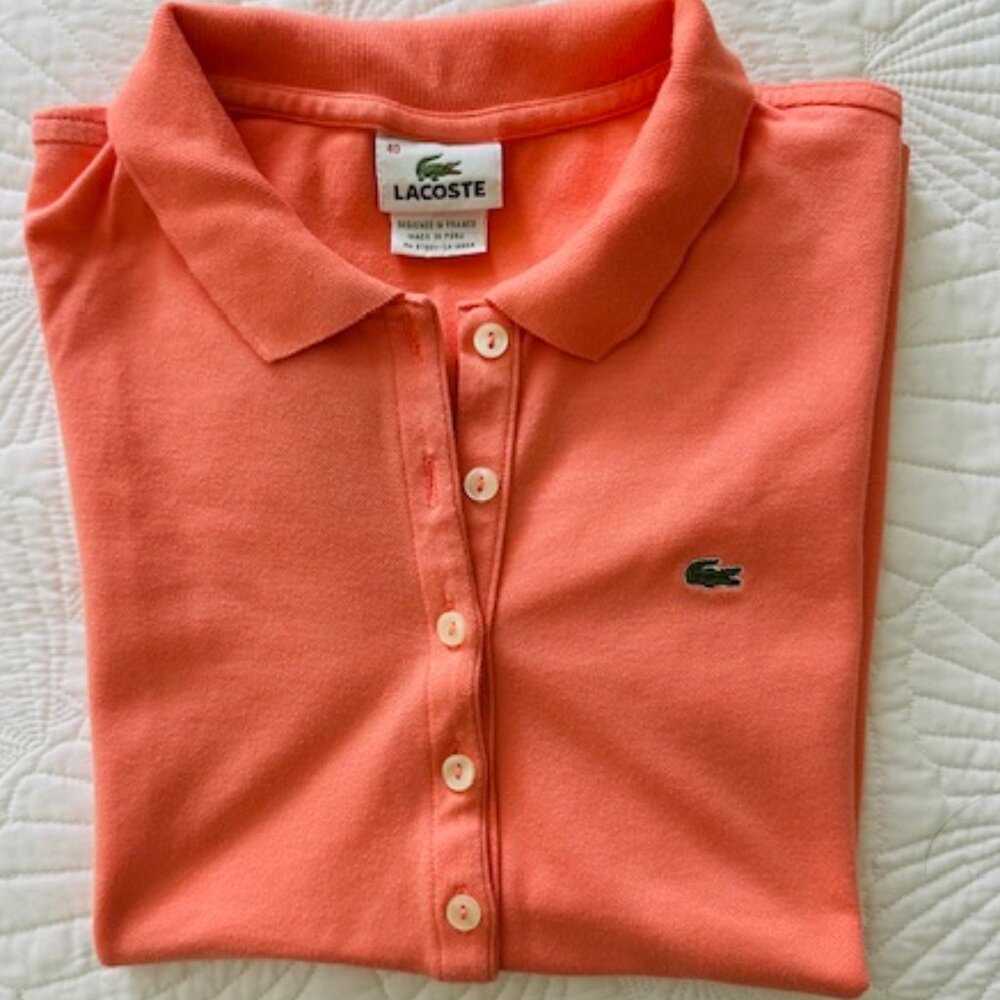 Lacoste Women's Slim Fit Stretch Cotton Piqué Polo